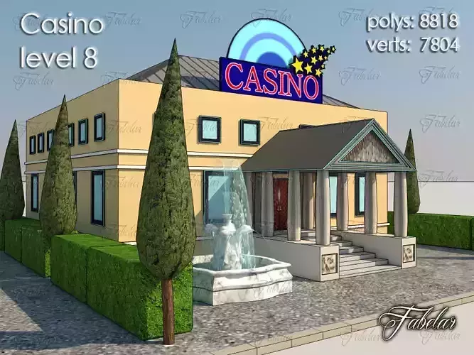 Casino Level Low-poly 3D model