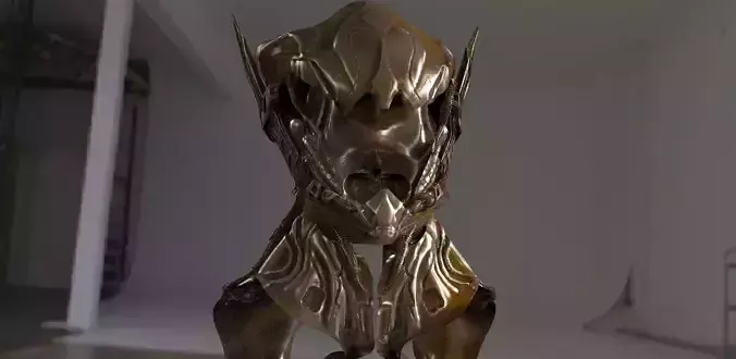 Sci-Fi helmet model sculpt 3D model