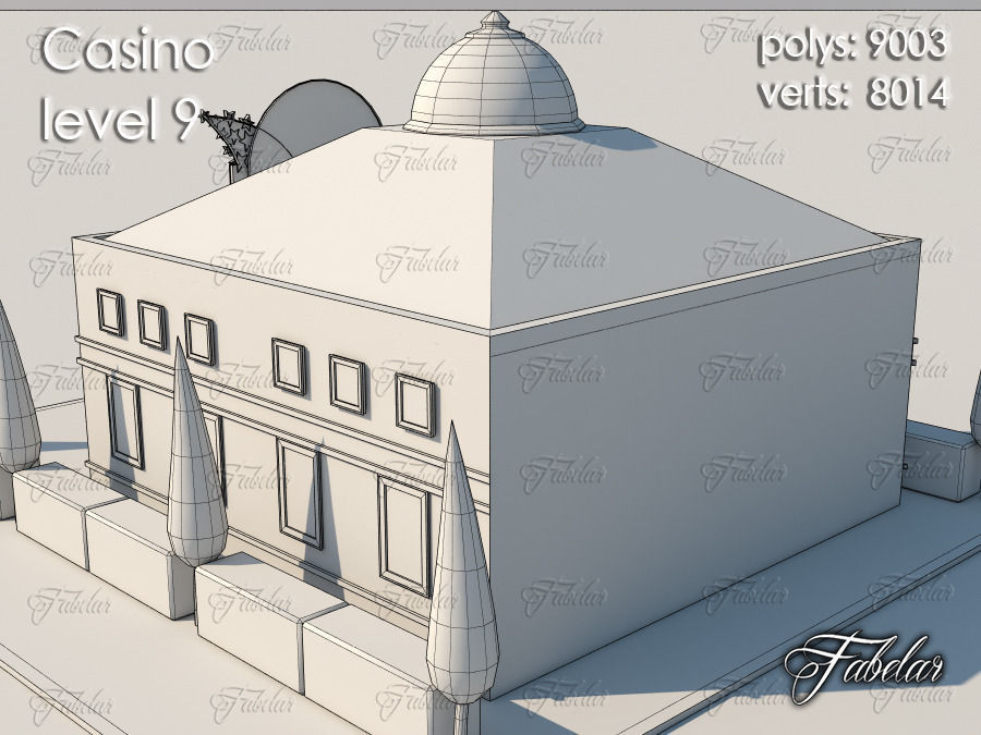 Casino Level Low-poly 3D model_8
