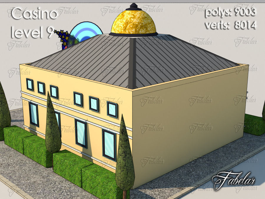 Casino Level Low-poly 3D model_5