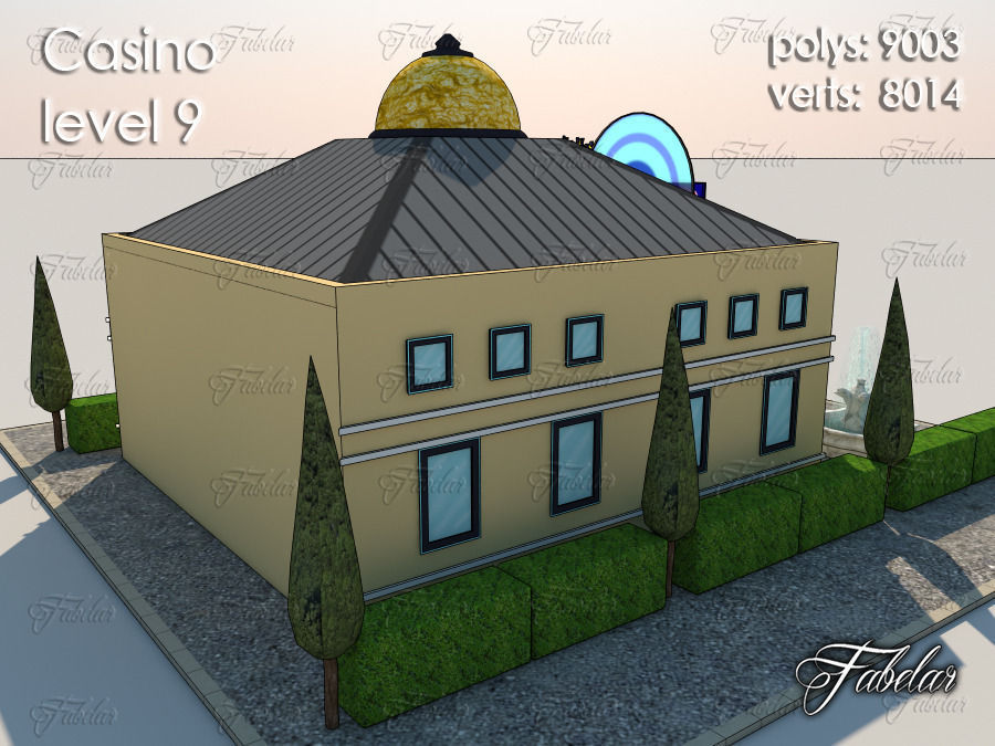 Casino Level Low-poly 3D model_4