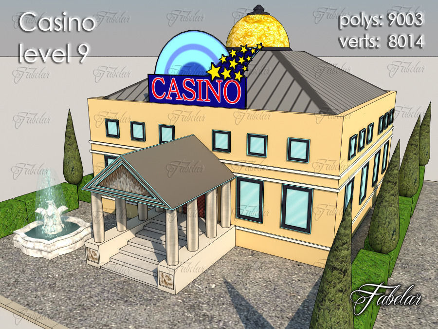 Casino Level Low-poly 3D model_2