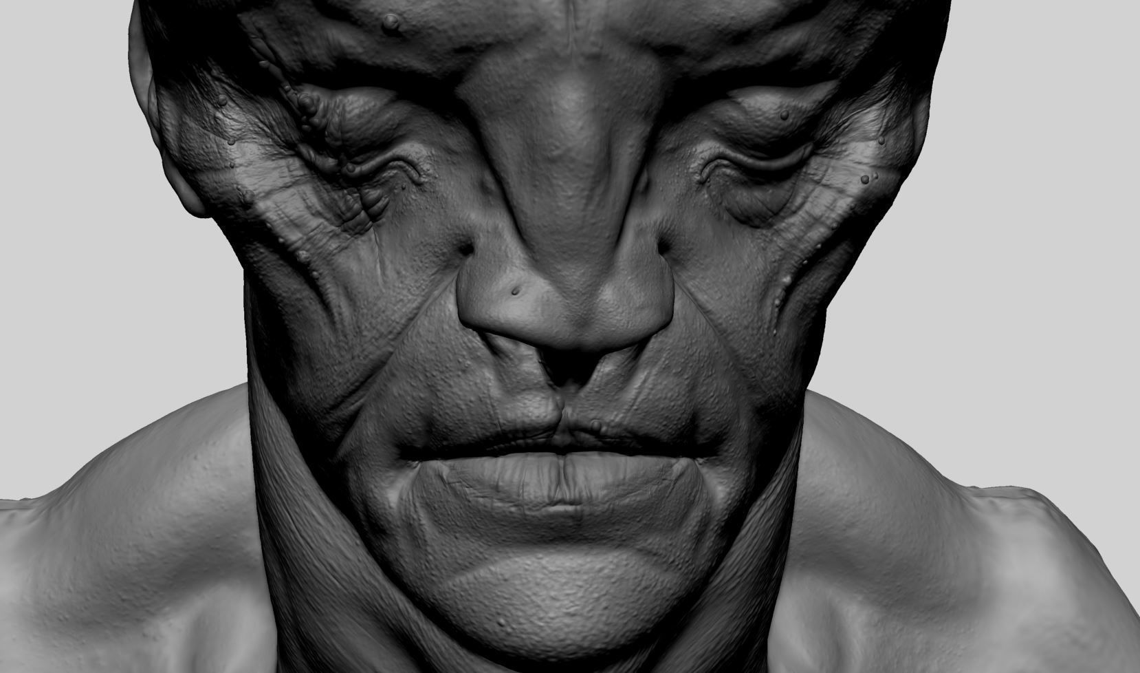 Creature Head v16 3D model_8
