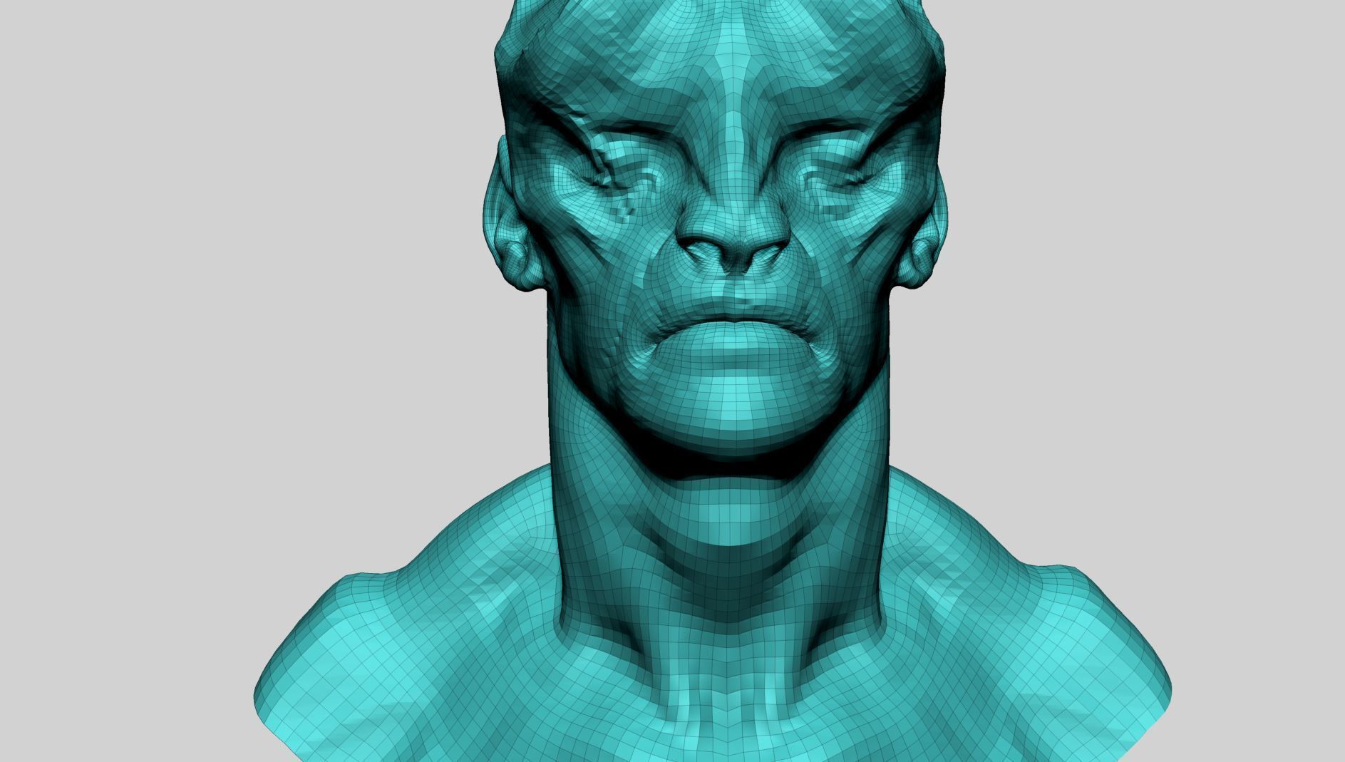 Creature Head v16 3D model_11