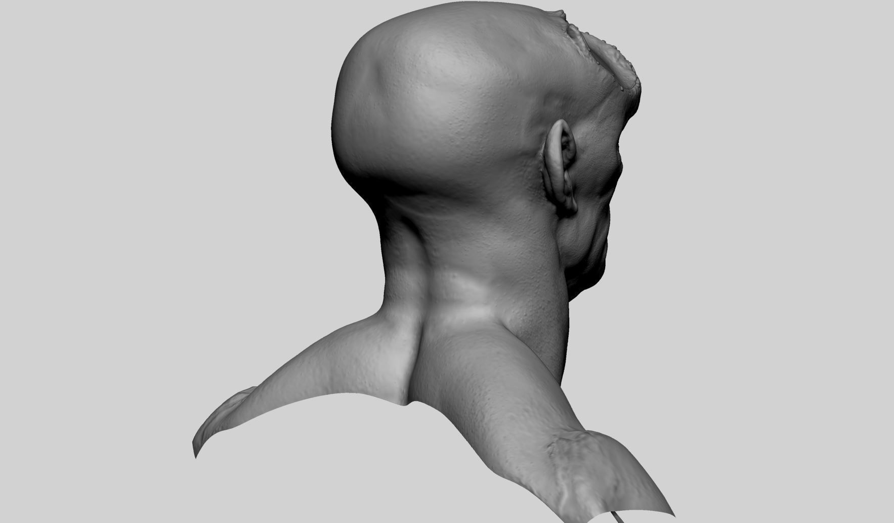 Creature Head v16 3D model_3