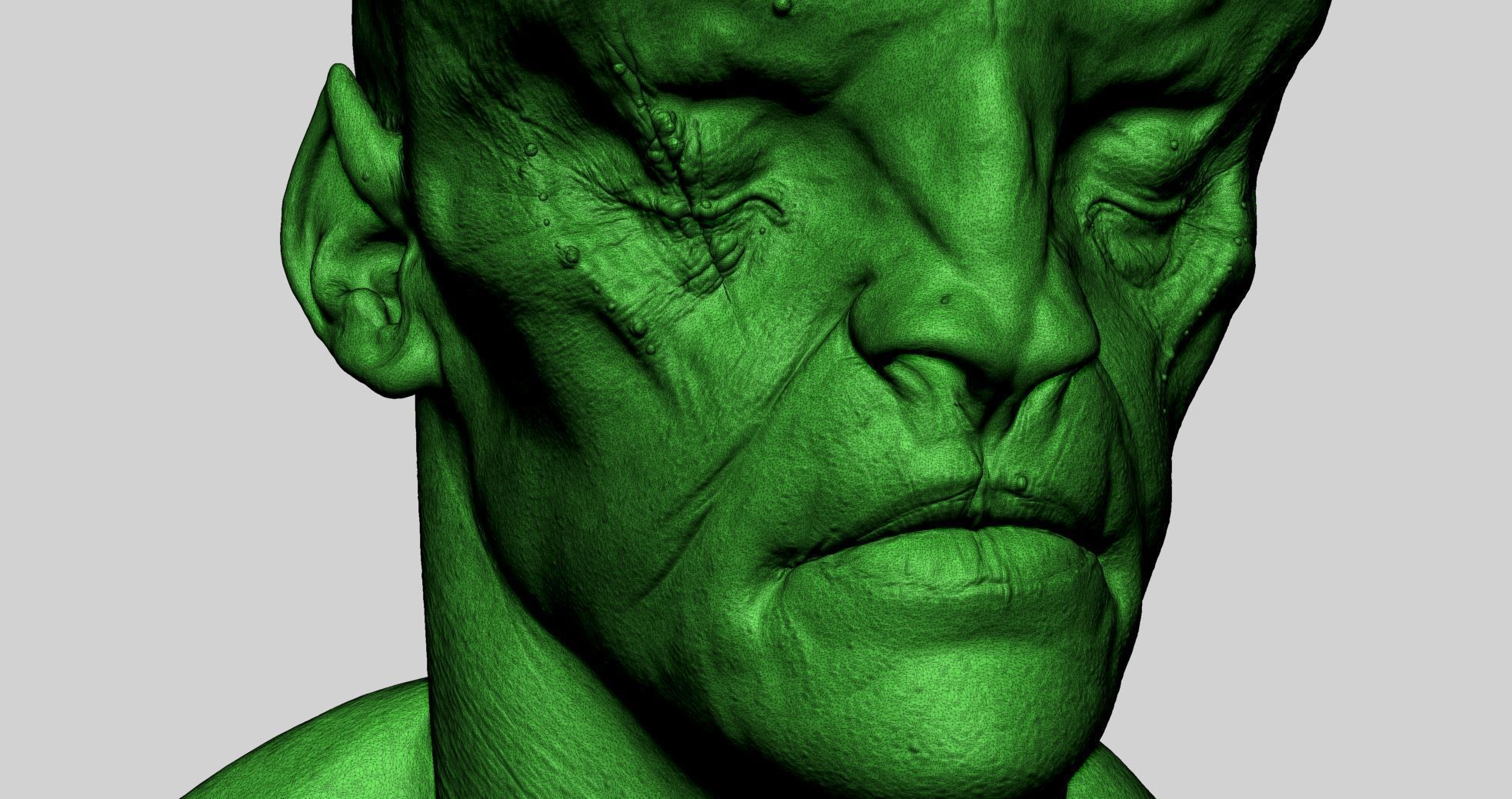 Creature Head v16 3D model_13