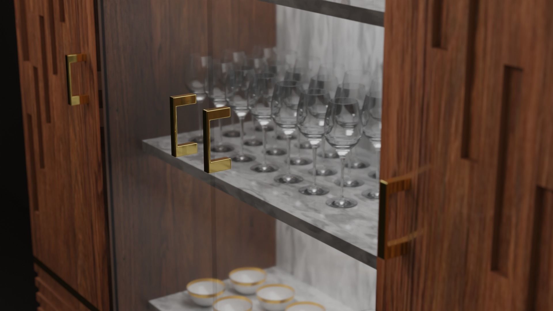 Kitchen Cabinet 3D model_1