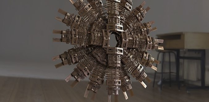Wall art structure Tribal 3D model