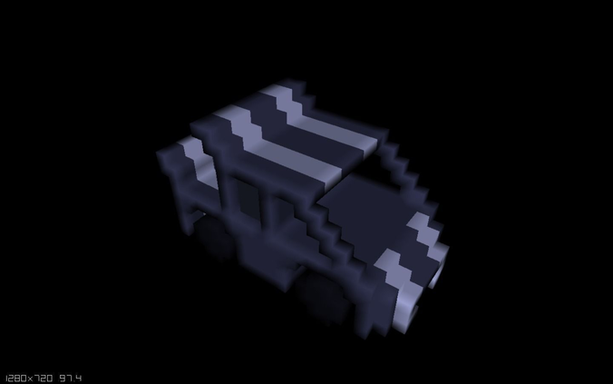 A little Voxel Car