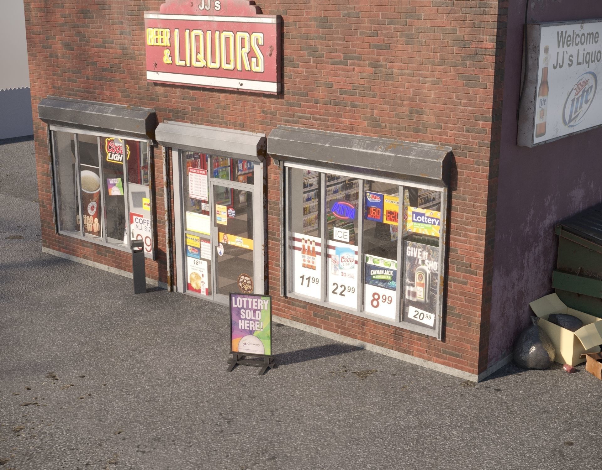 Liquor Store 3D model_6