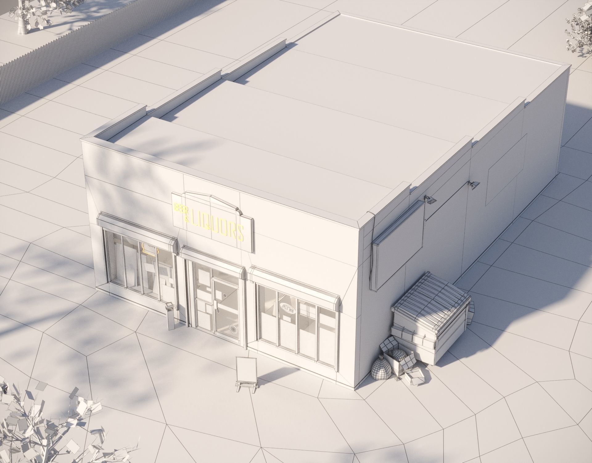 Liquor Store 3D model_5