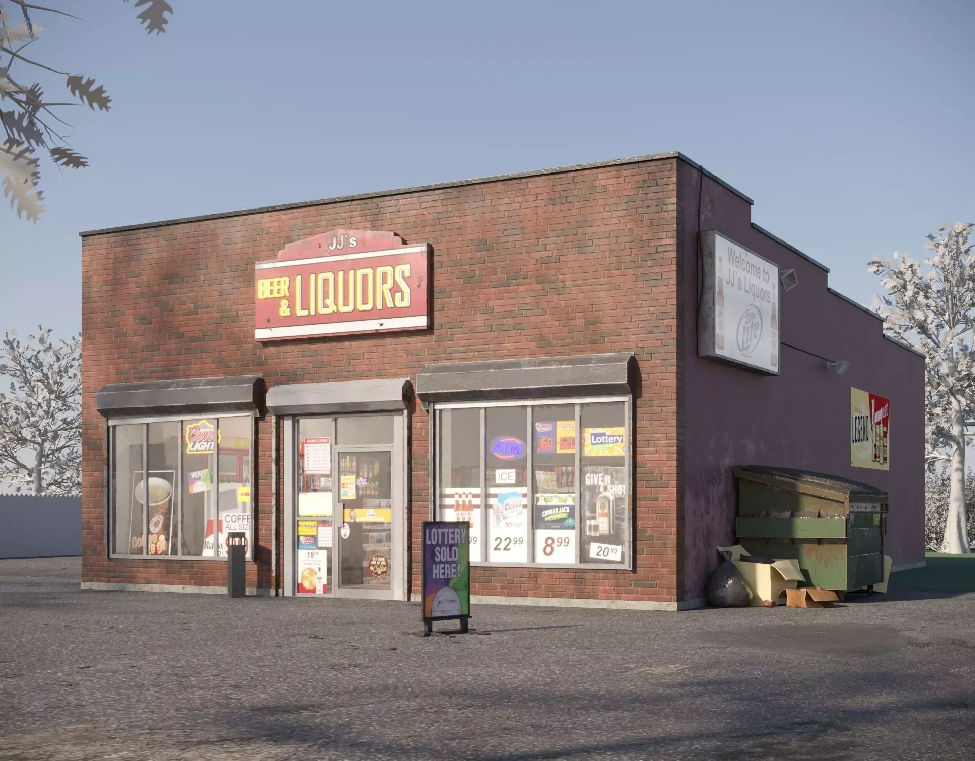 Liquor Store 3D model_0