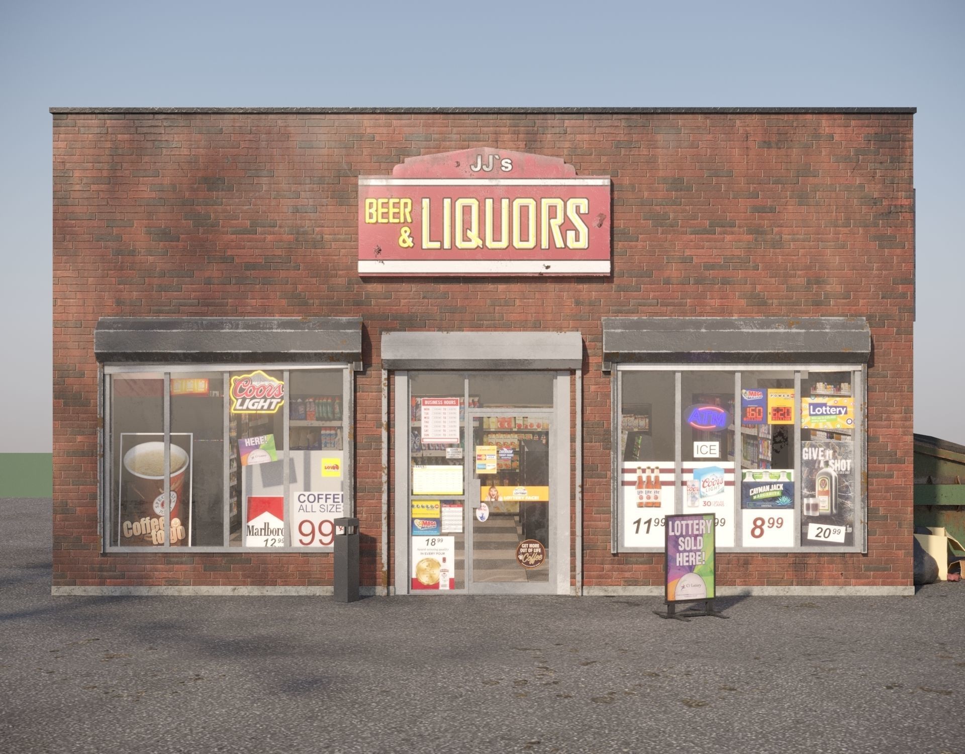 Liquor Store 3D model_3