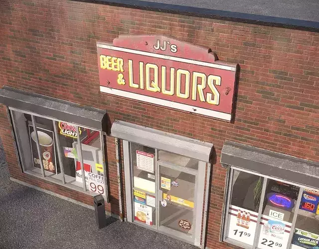 Liquor Store 3D model 3