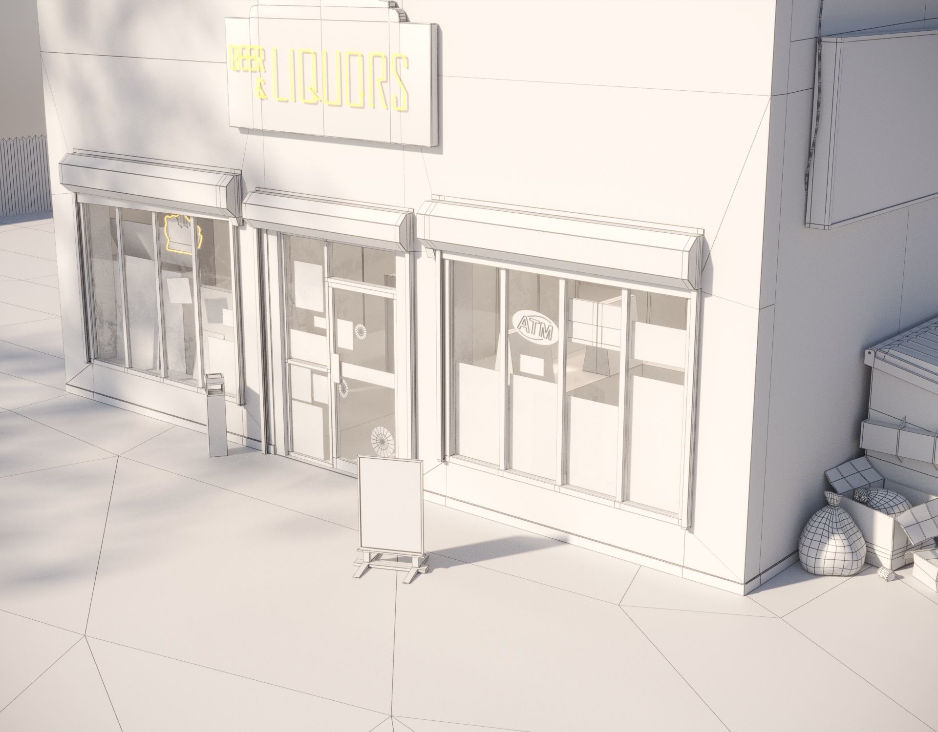 Liquor Store 3D model_7
