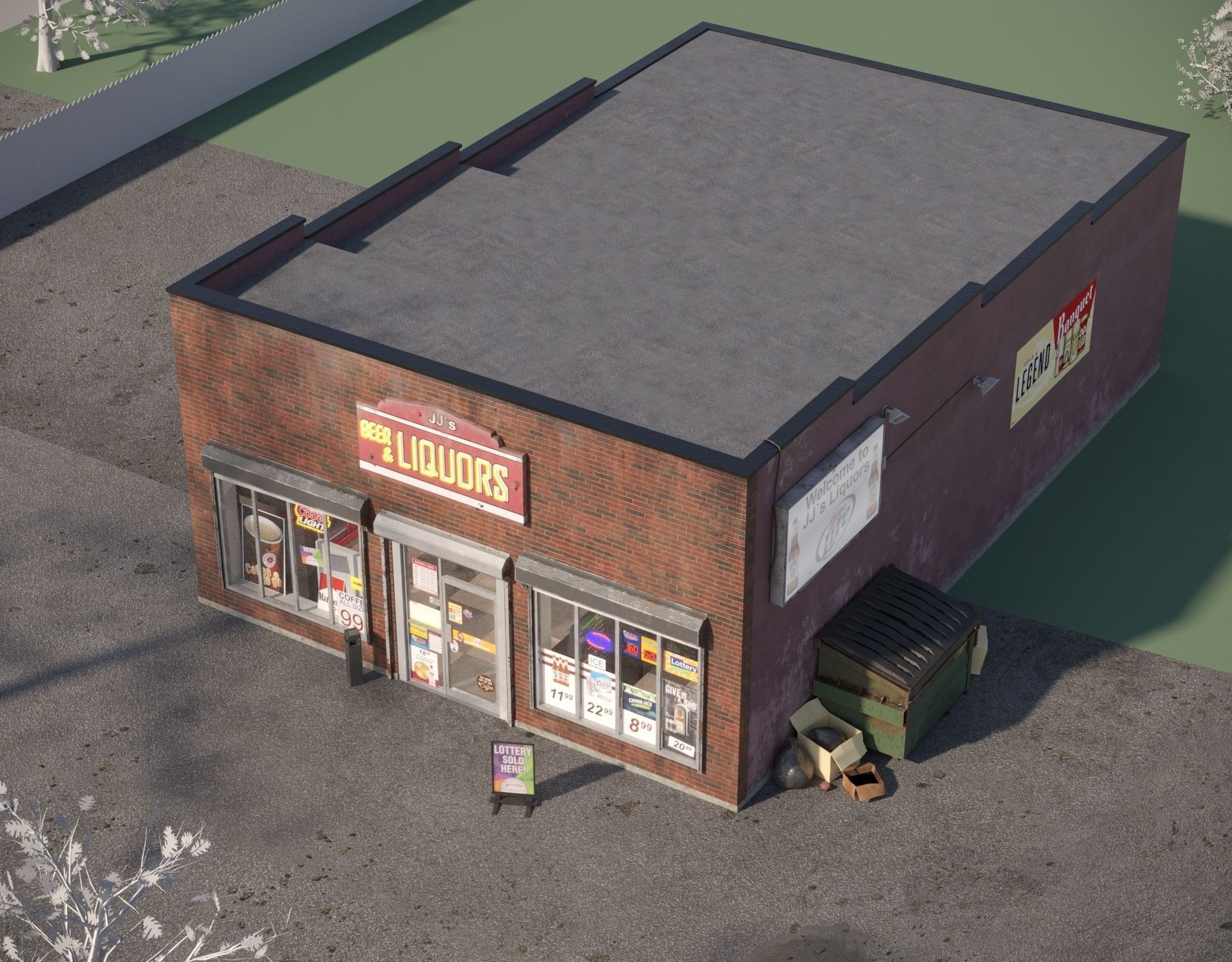 Liquor Store 3D model_4