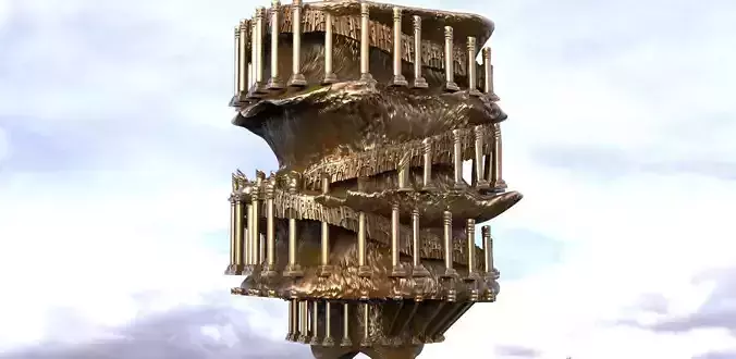 Spiral Tower fantasy or Sci fi