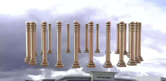 Pillar Rows Baroque fantasy