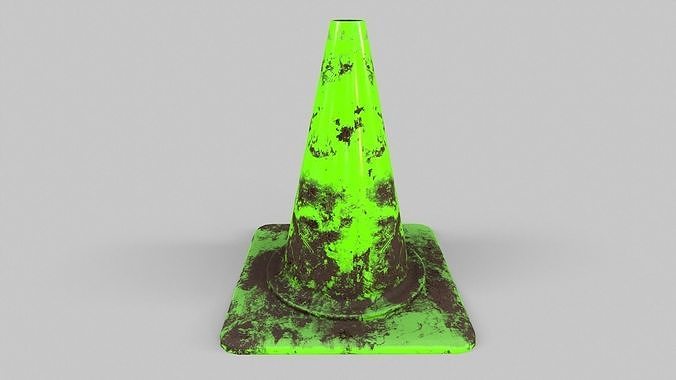 Traffic Cone V1 - 004 Low-poly 3D model