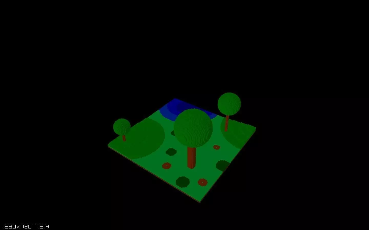 Voxel world Free 3D model
