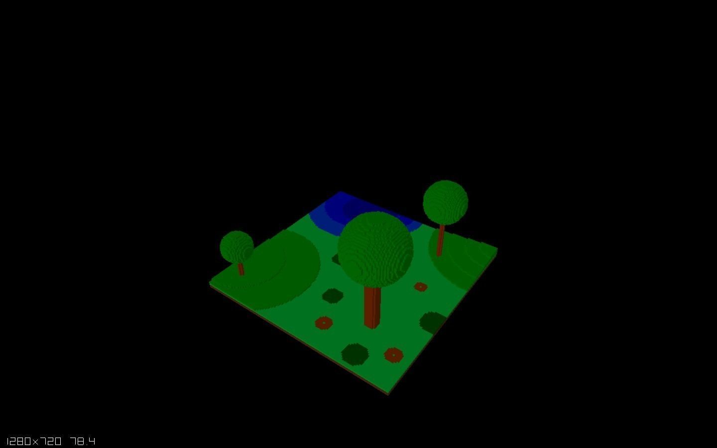 Voxel world Free 3D model_0