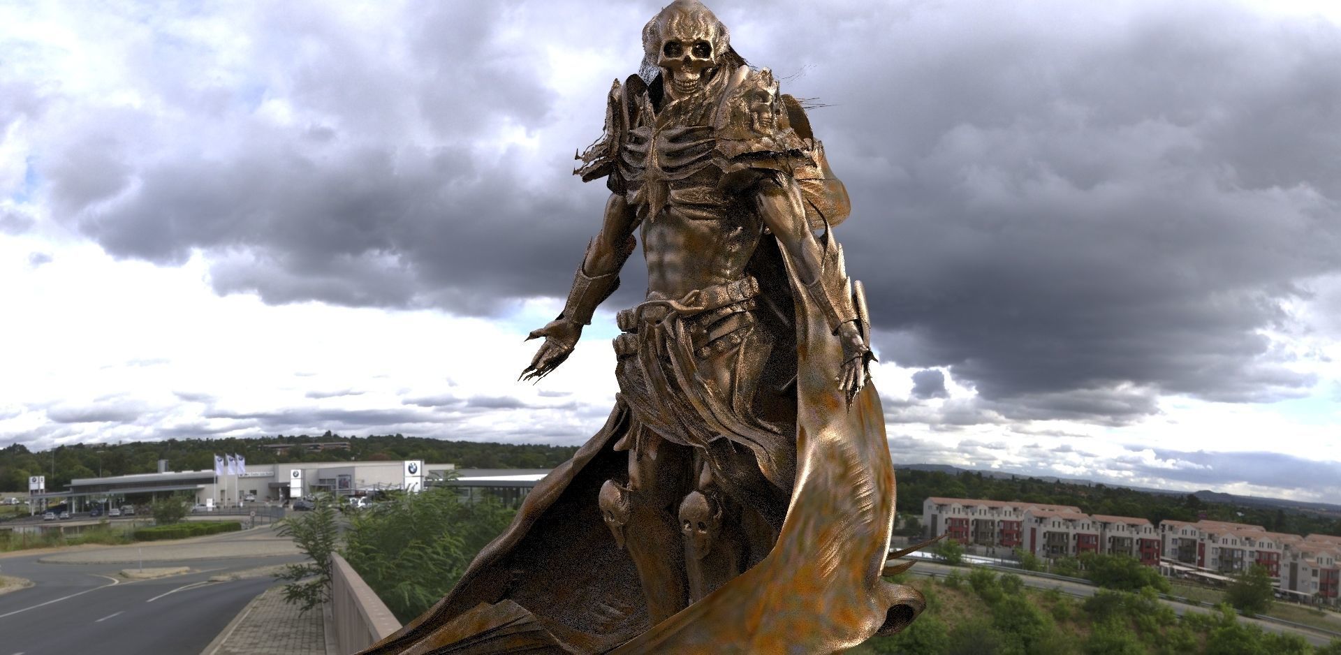 Scull Summoner wizard 3D model_9