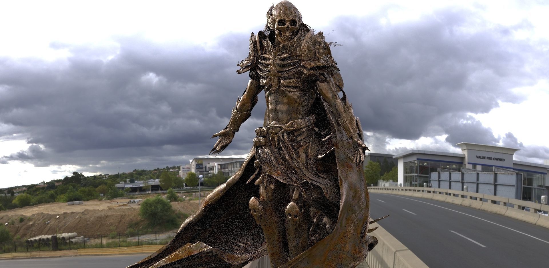 Scull Summoner wizard 3D model_6