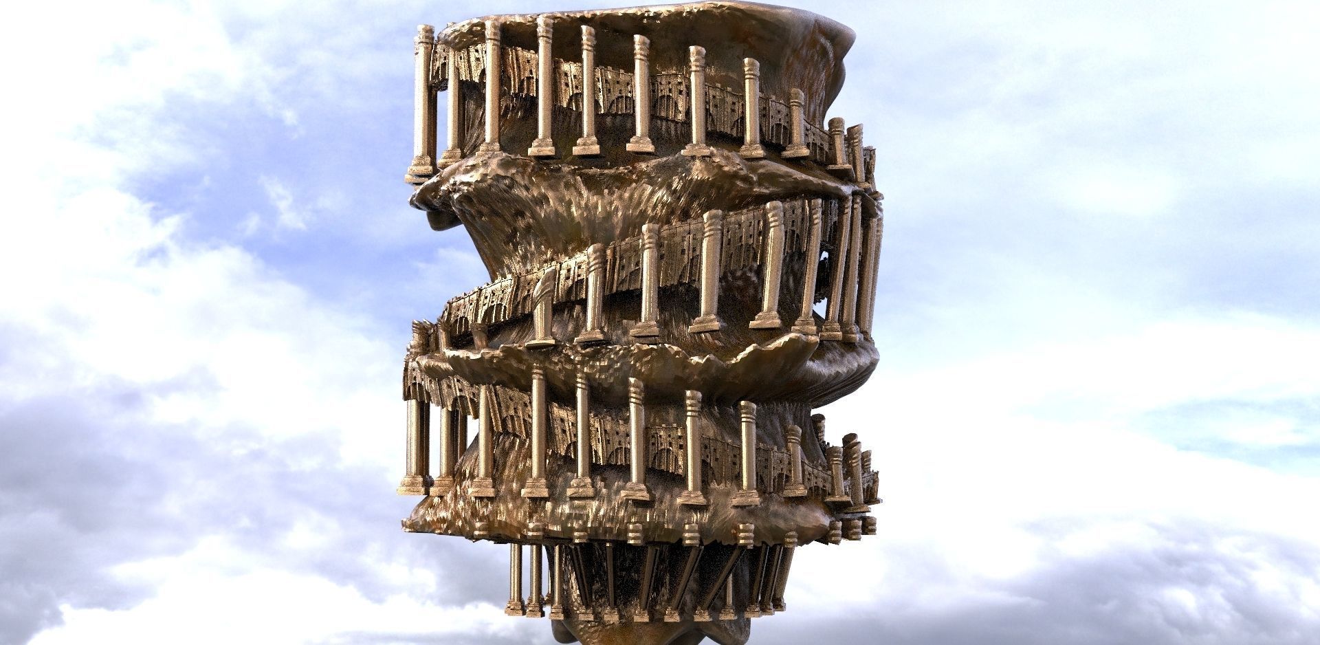 Scull Summoner wizard 3D model_5