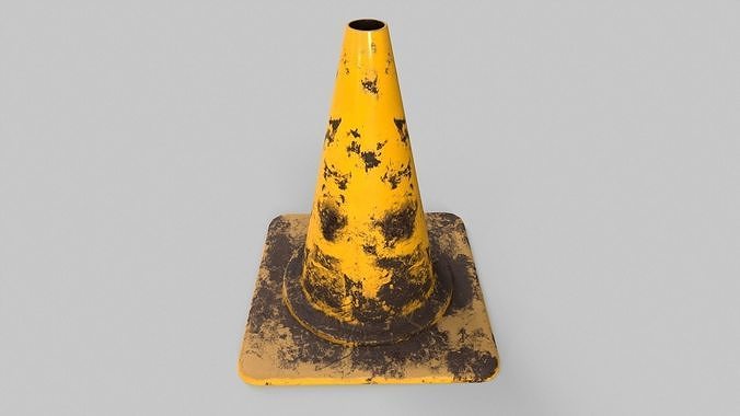 Traffic Cone V1 - 006 Low-poly 3D model