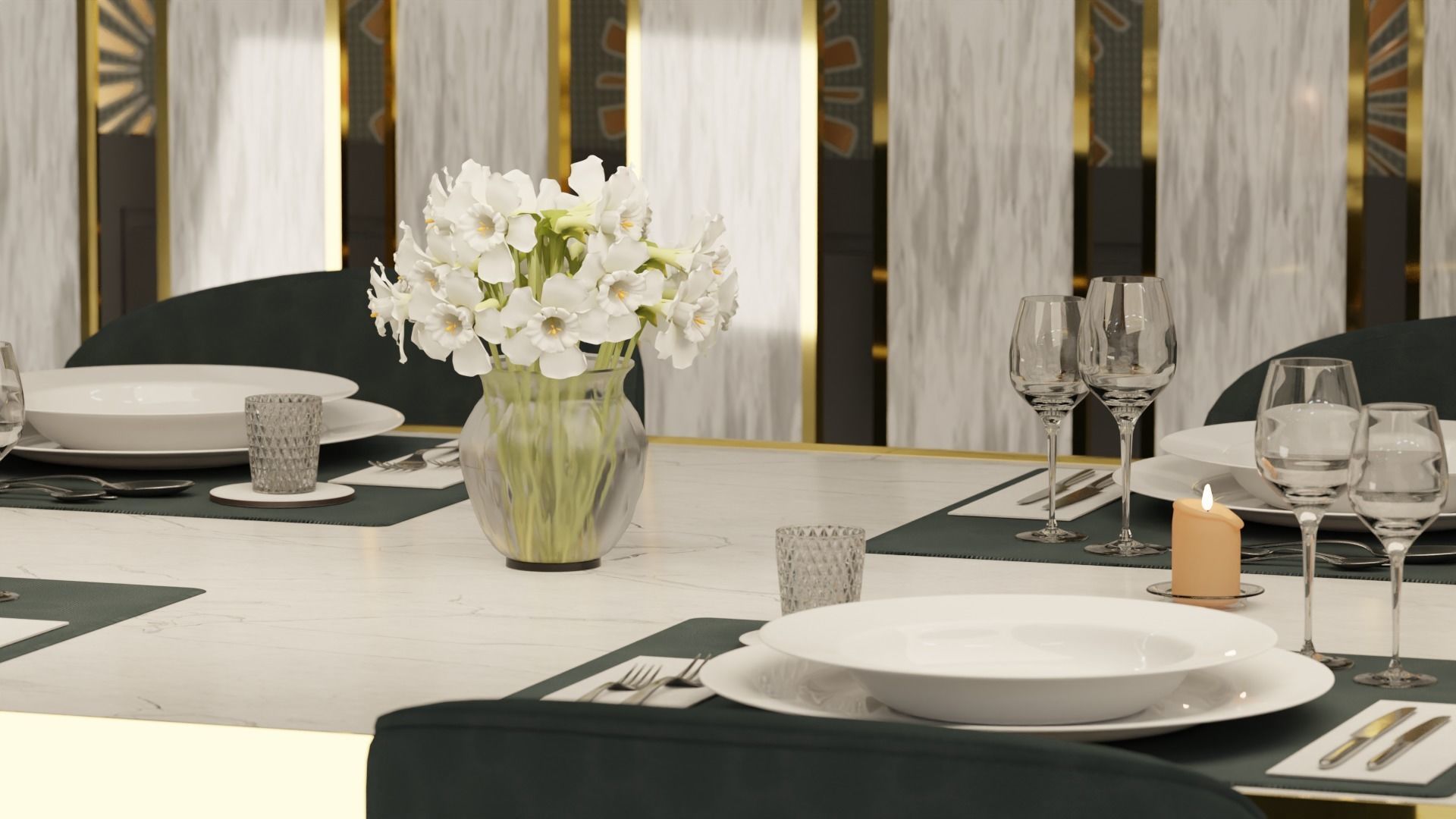 Dining room 3D model_2