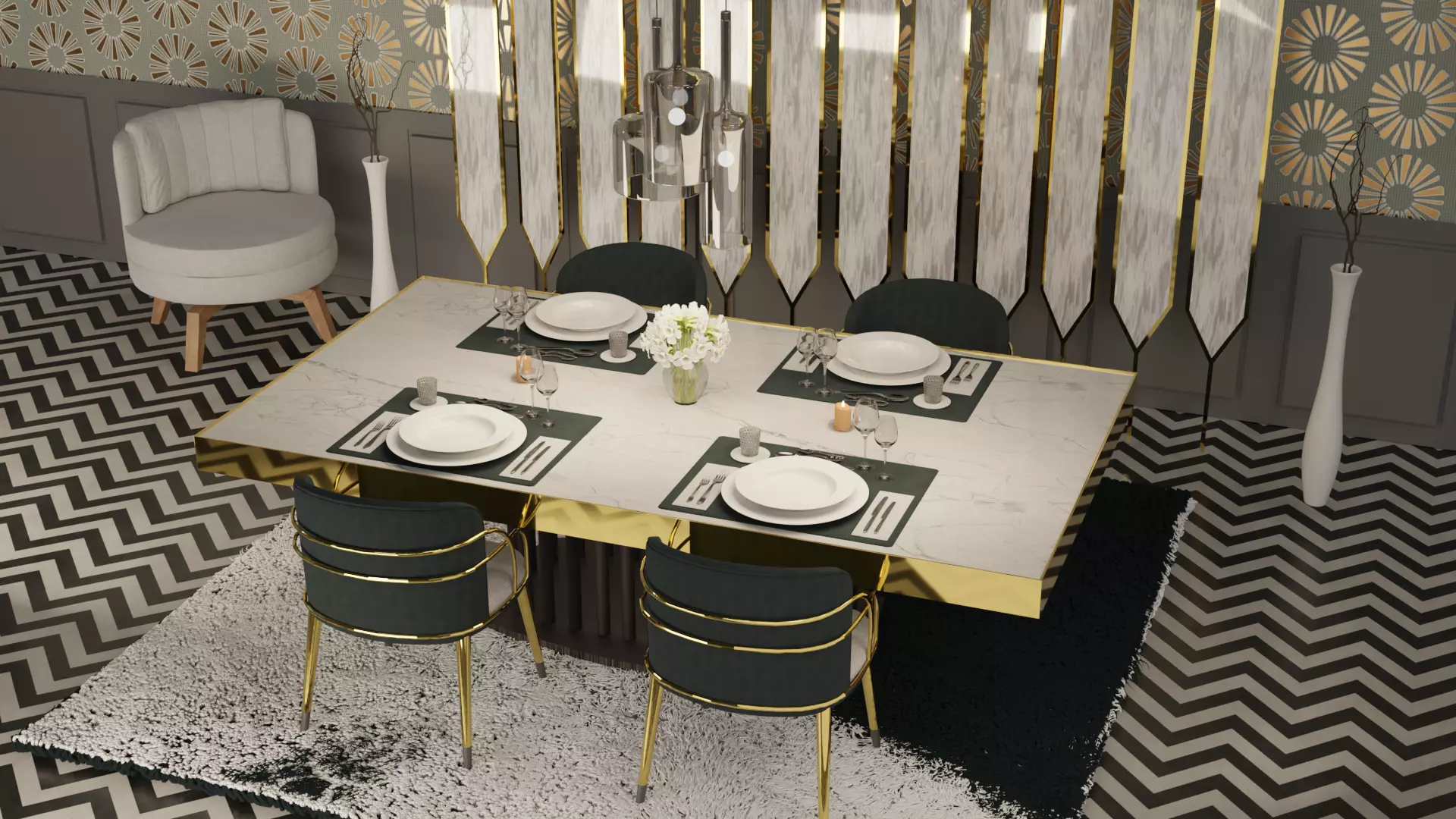 Dining room 3D model_0