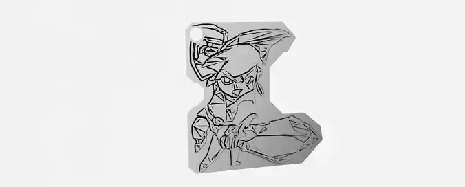 LiNk FrAgMeNtEd Keyring 3D print model