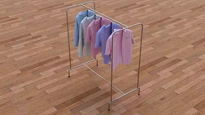 Textured Hanged shirts Rack
