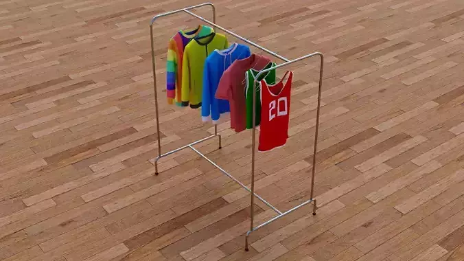 Textured Hanged Tshirts Cloth Rack