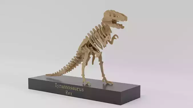Wooden Trophy tyrannosaurus rex