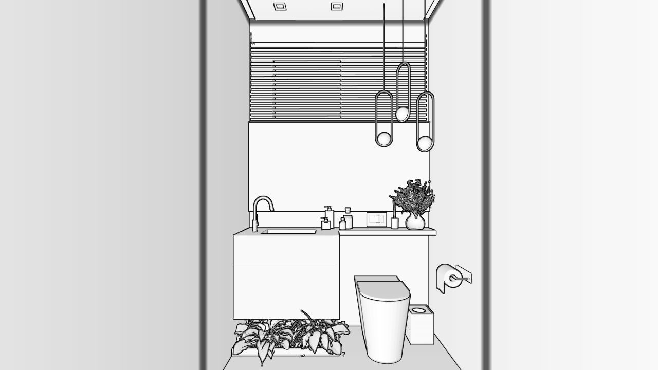 Modern Toilet 3D Model 3D model_3