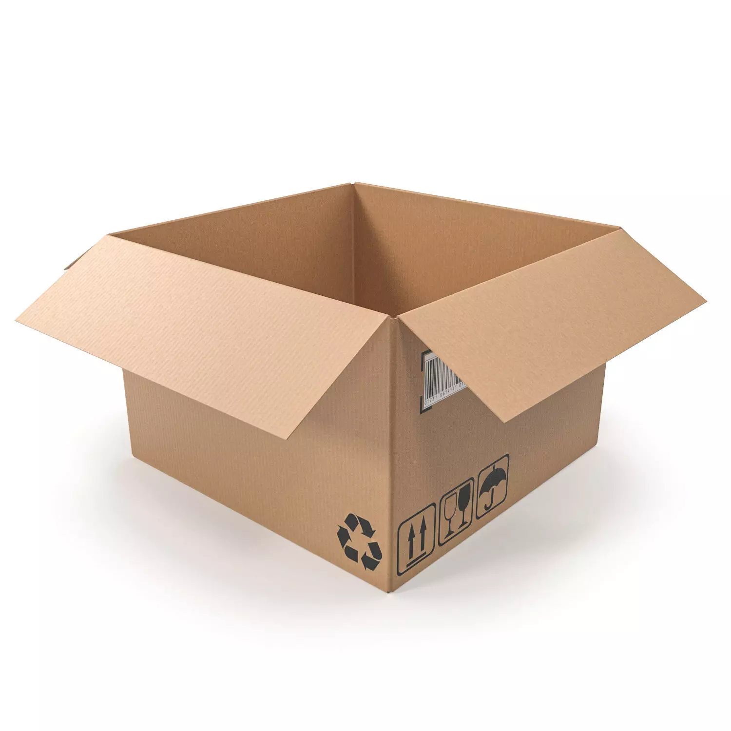 Cardboard box 17 3D model_0