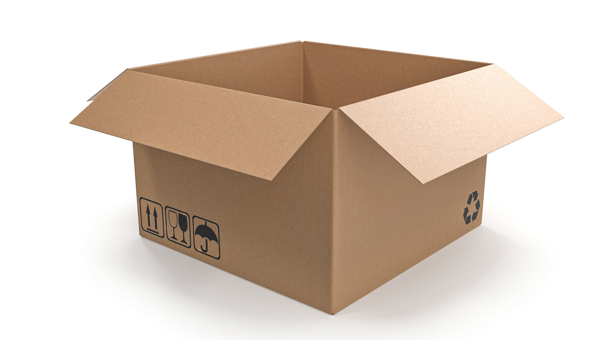 Cardboard box 17 3D model_2