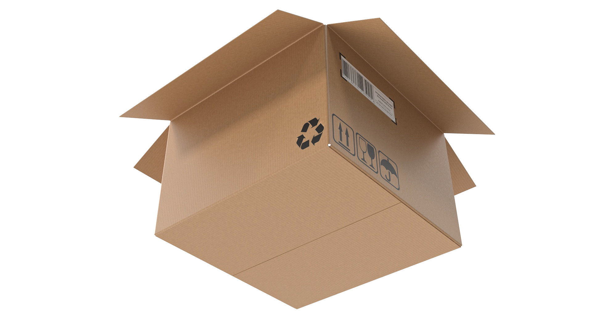 Cardboard box 17 3D model_5