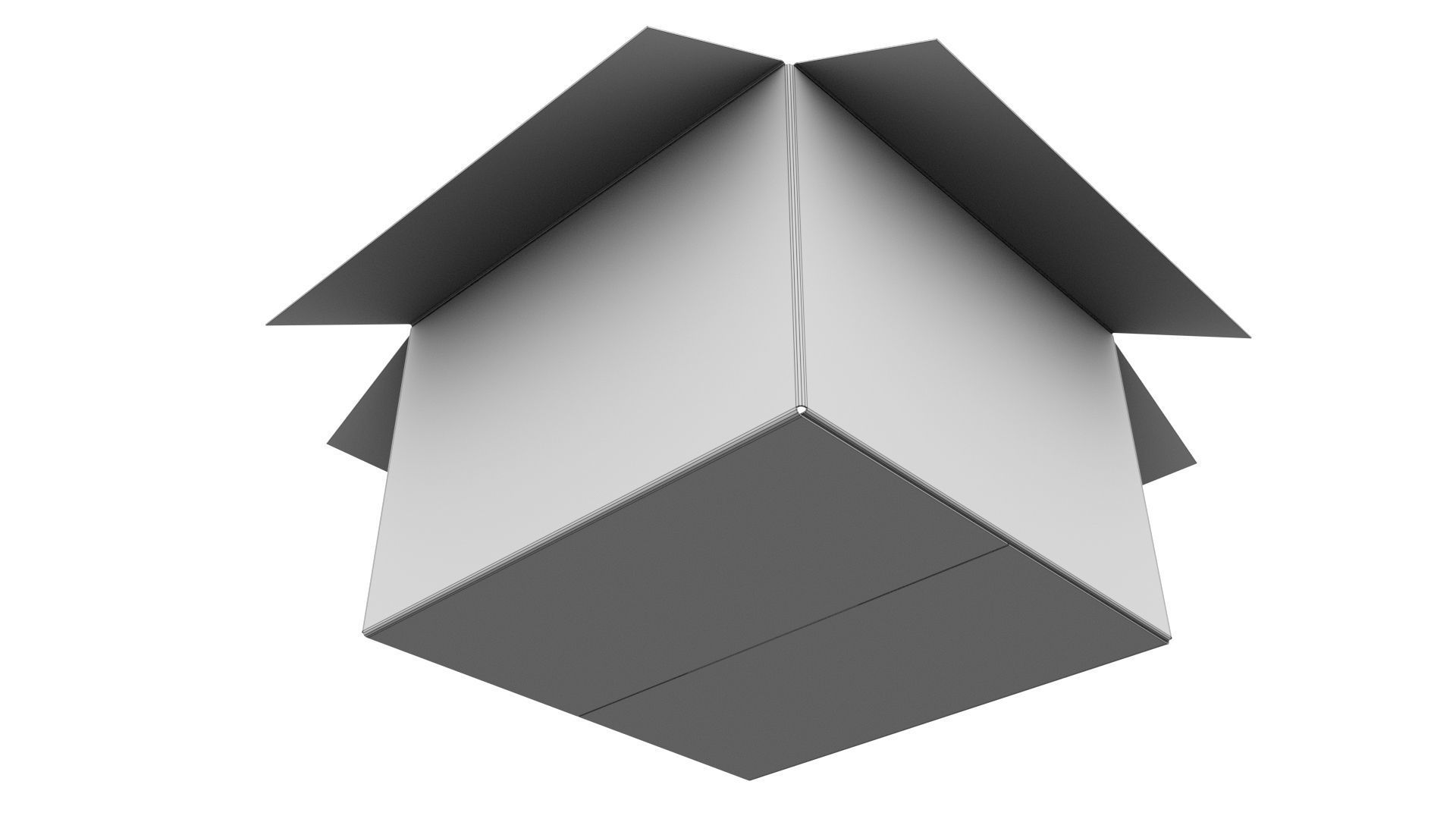 Cardboard box 17 3D model_7