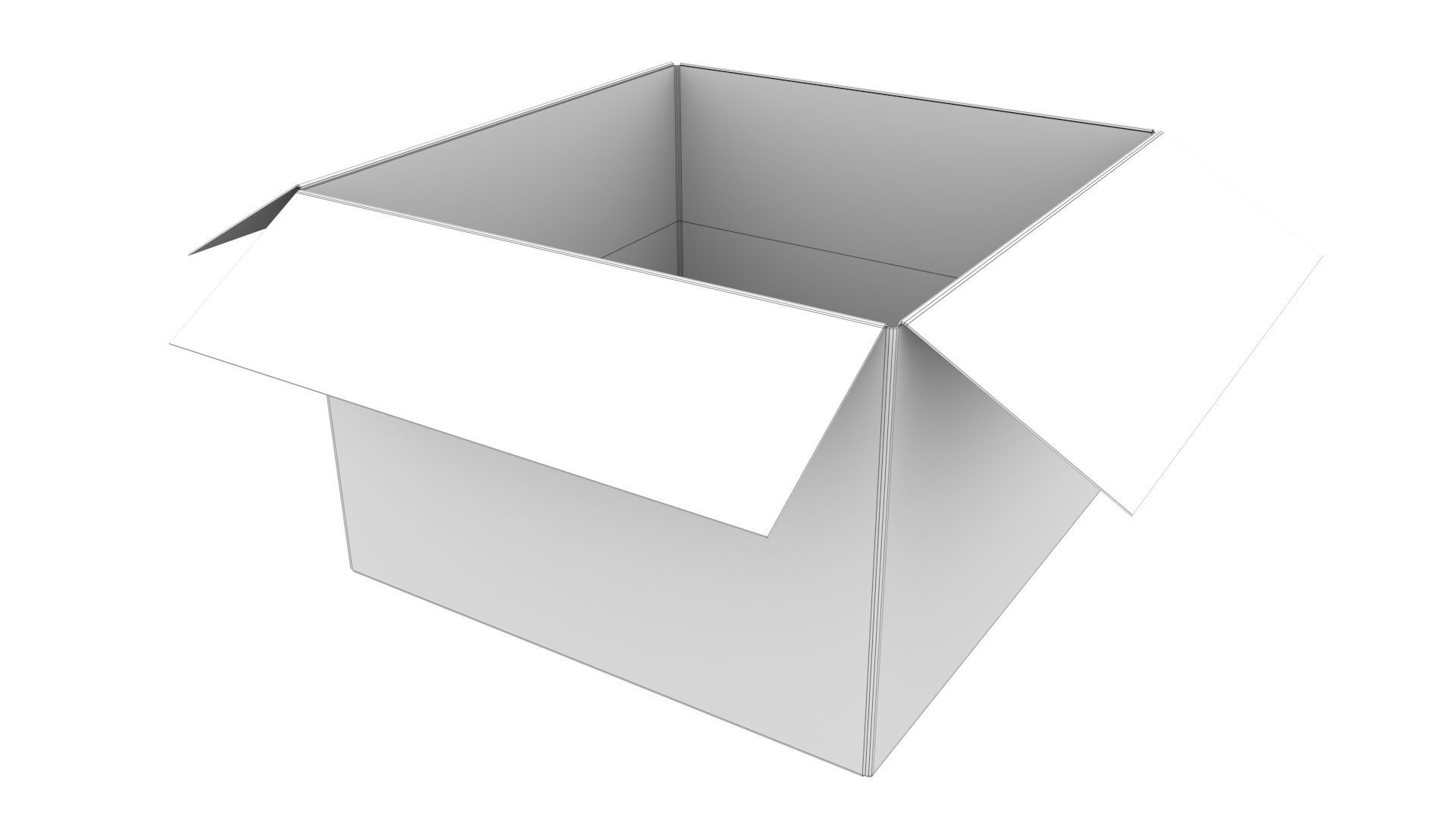 Cardboard box 17 3D model_9