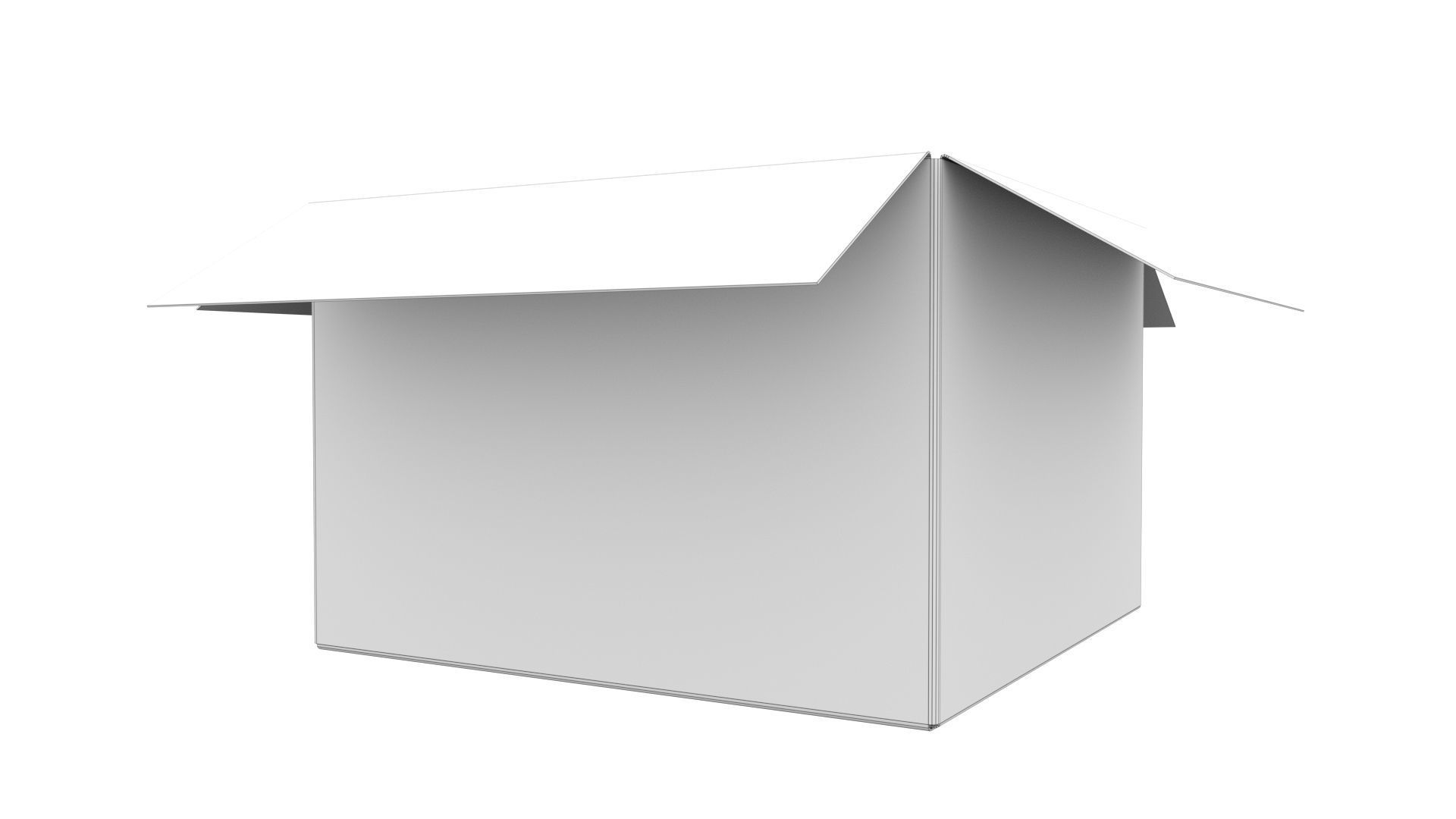 Cardboard box 17 3D model_8