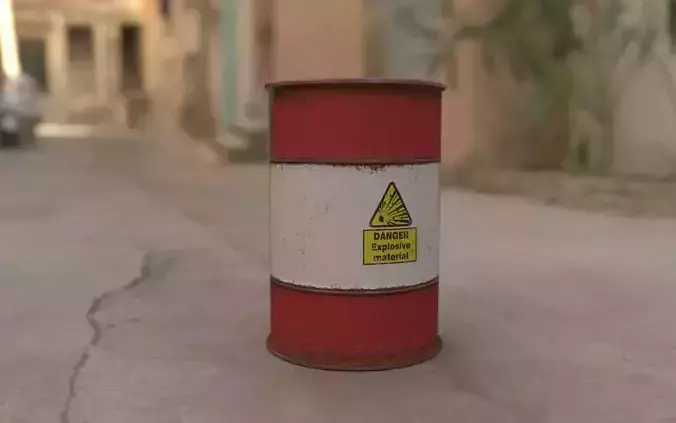 Explosive oil barrel