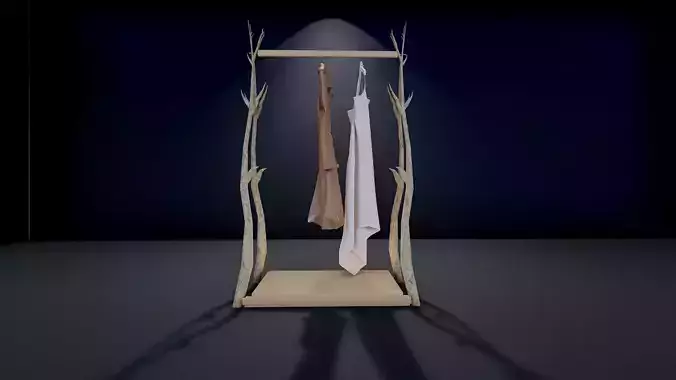 Hanger Coat Branch Display Stands 3D model