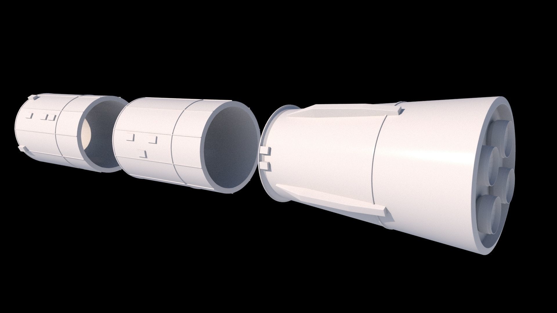 H1N1 Soviet Moon Rocket Printable Model 3D print model 3D print model_9