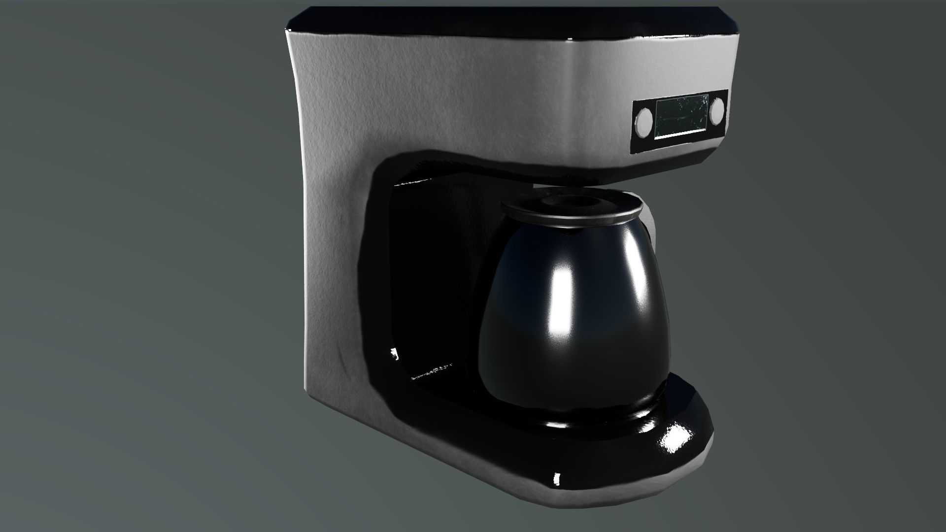 Coffee Maker 2 Low-poly 3D model_2