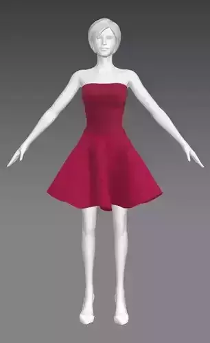 Woman Clothing A-Pose 501