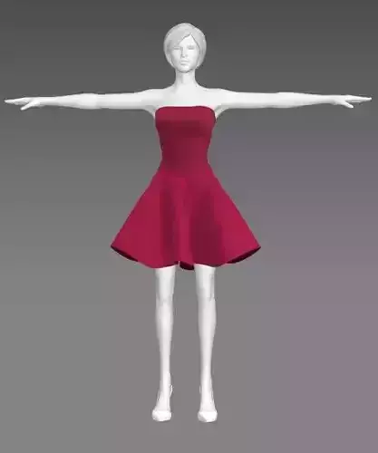 Woman Clothing T-Pose 502
