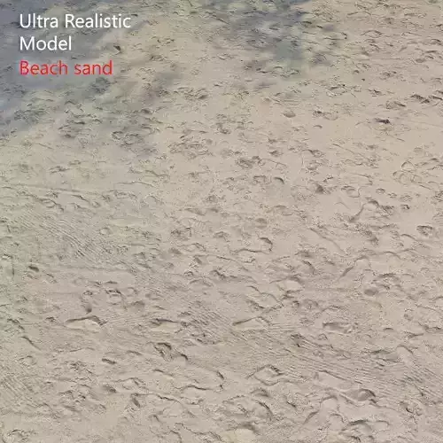 Ultra realistic Beach sand geometry 3