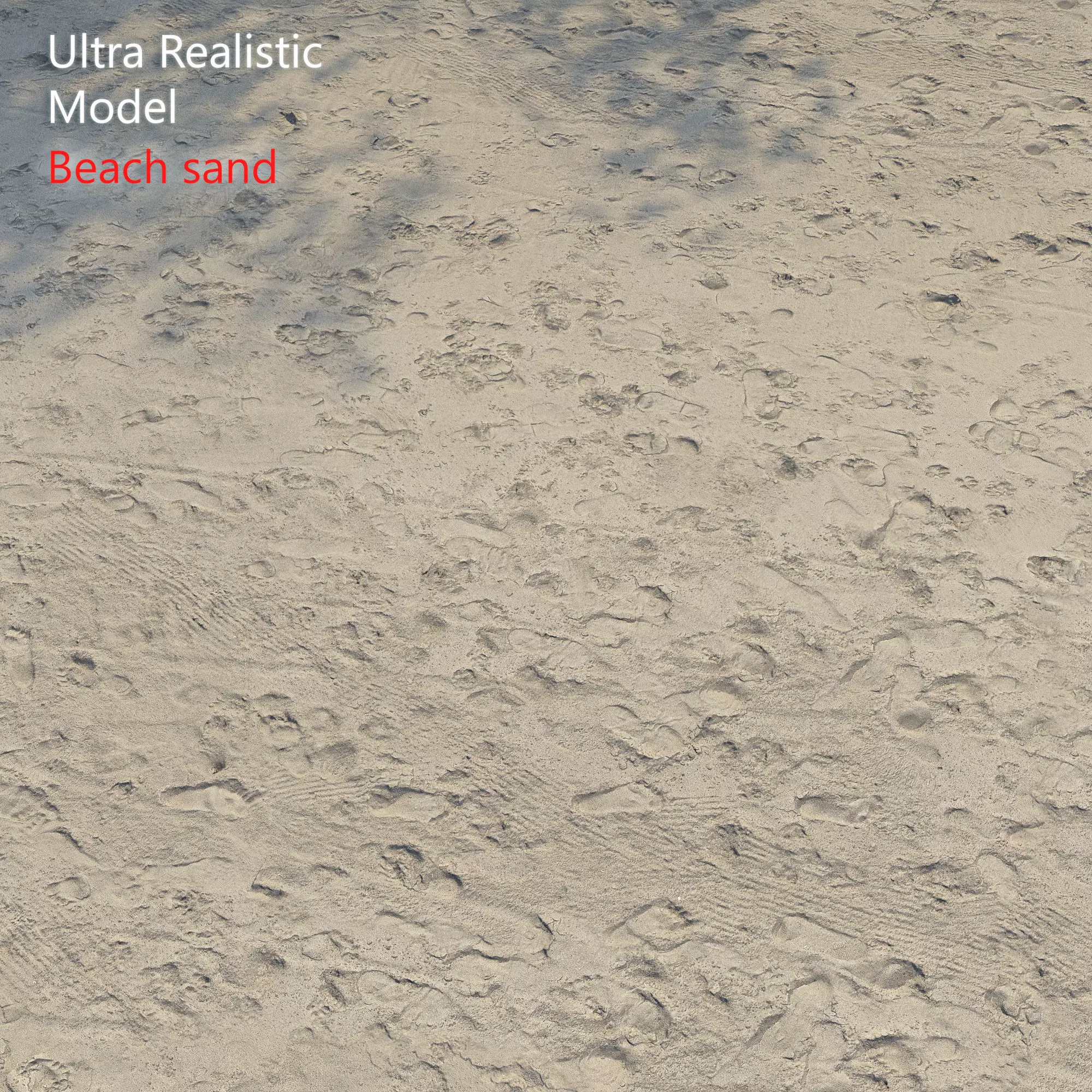 Ultra realistic Beach sand geometry 3 3D model_0